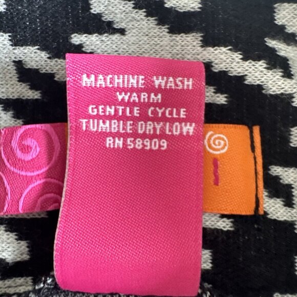 Y2K Skirt Size Small White Black Houndstooth Fit & Flare Catch My I Academia - Picture 3 of 9